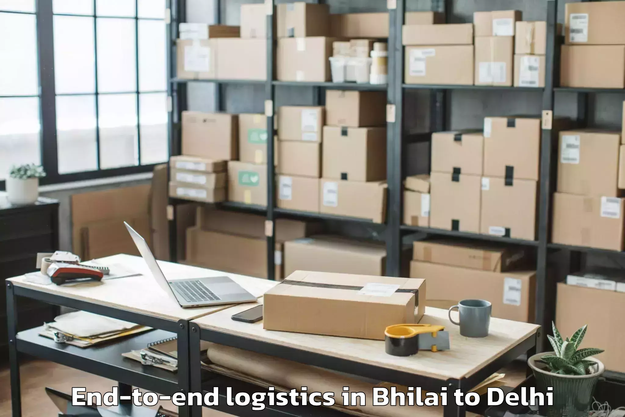 Professional Bhilai to D Mall Rohini End To End Logistics